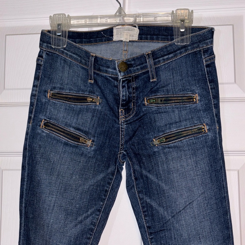 The multi zip stiletto hunter jeans